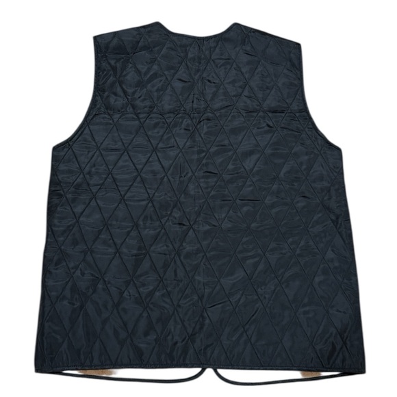 Women Camel Wool-Lined Quilted Vest Black 2XL Men XL Unisex Classic Preppy Stapl - Picture 5 of 10